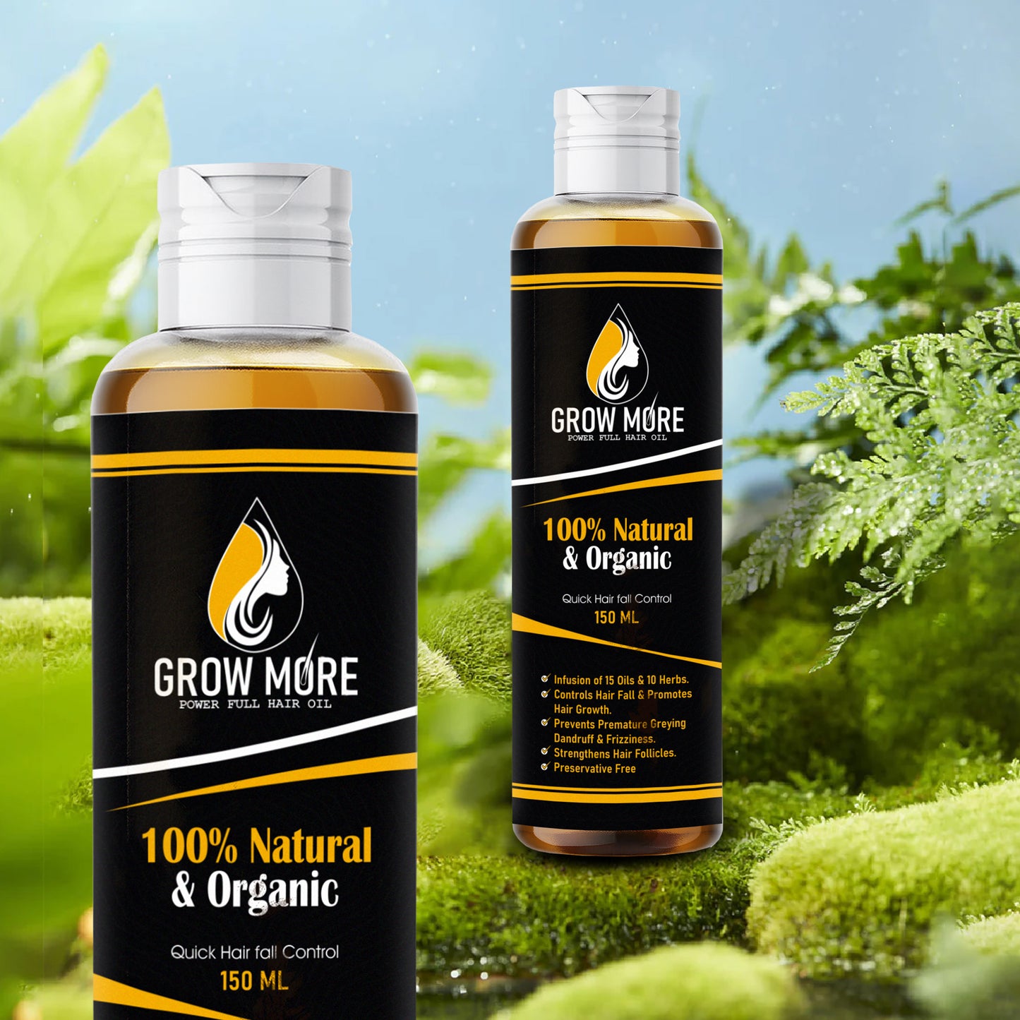 Glow More Hair Oil - Quick Hair Fall Control - 150ML