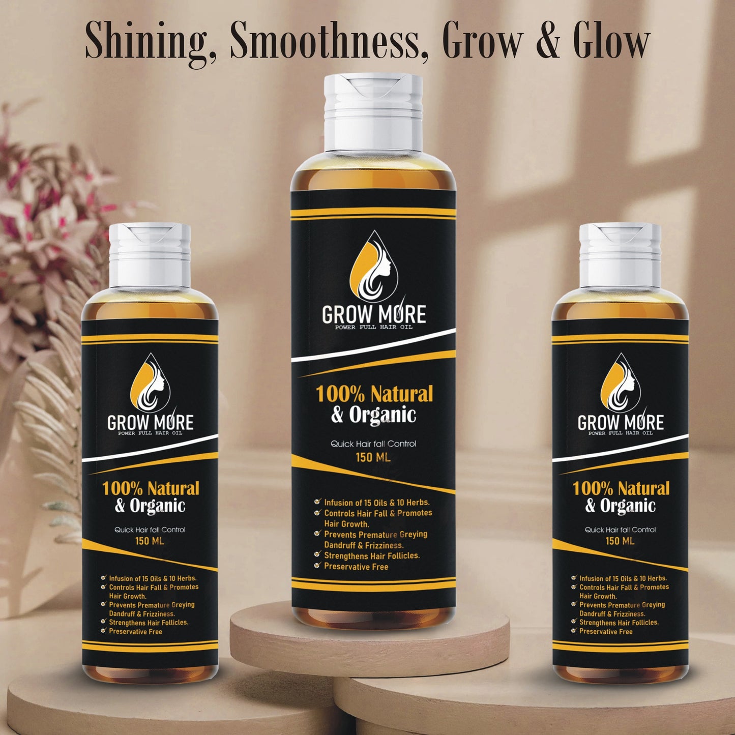 Glow More Hair Oil - Quick Hair Fall Control - 150ML